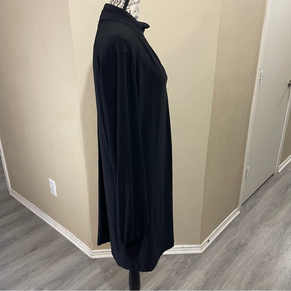 White House Black Market Long Sleeve Black Dress - Picture 4 of 11
